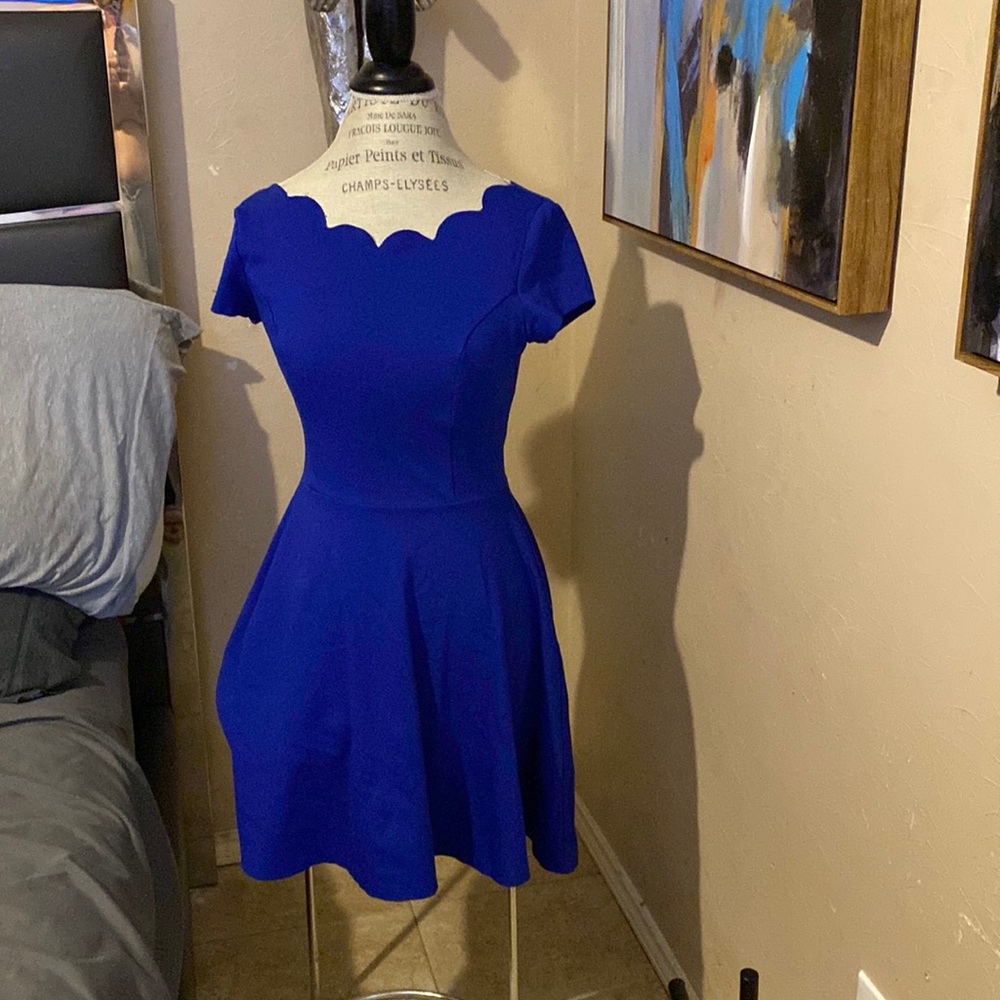 Electric blue dress